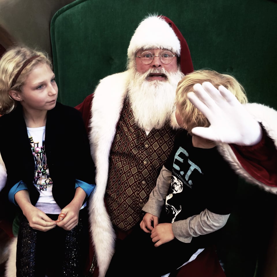 Santa at the mall