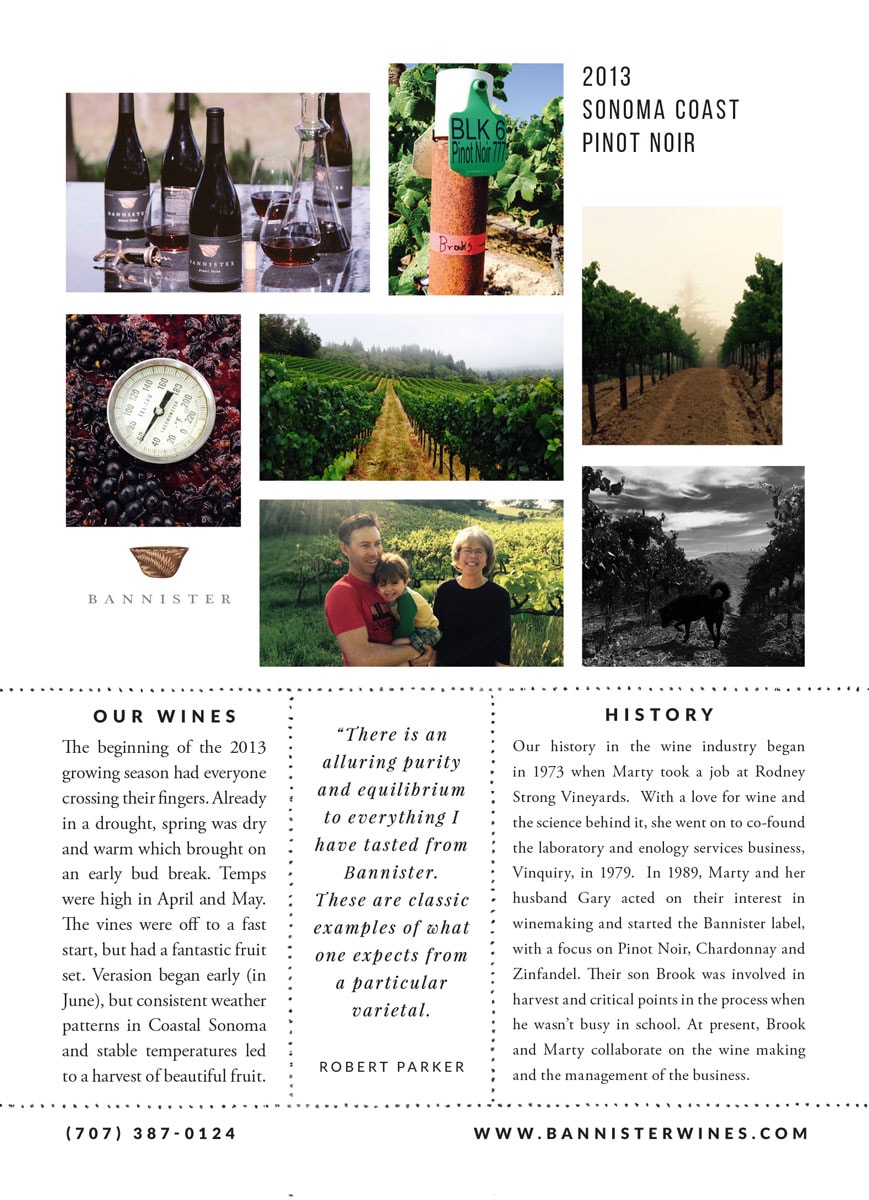 Bannister Wines Postcard