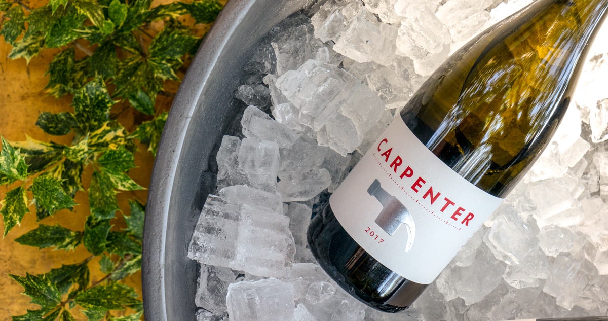 Carpenter Chardonnay on ice