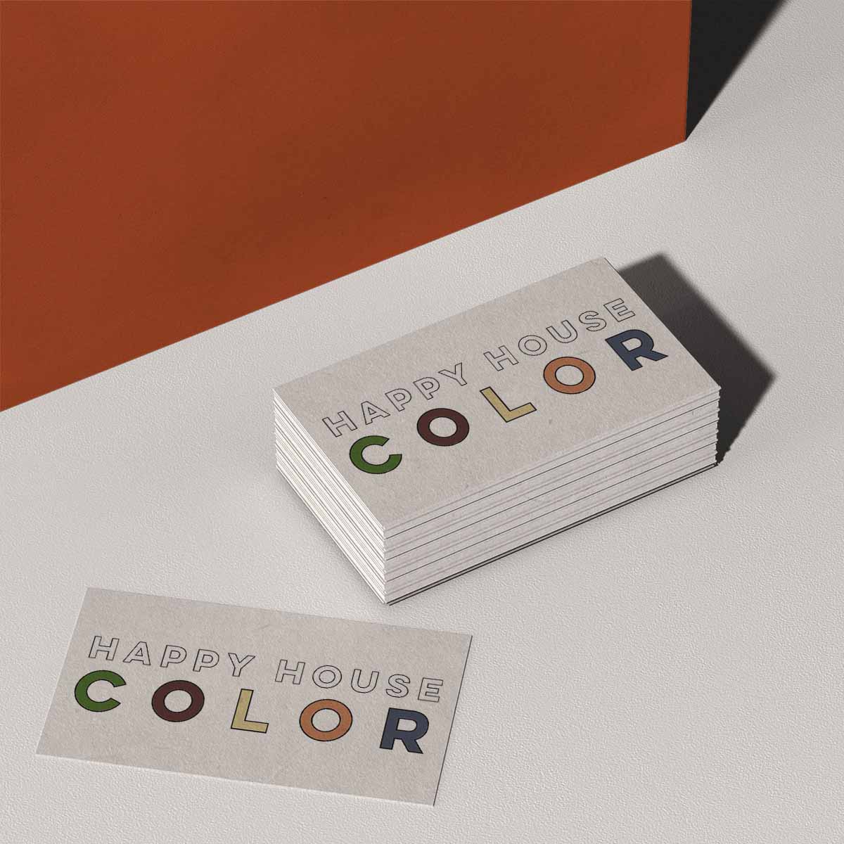 Business Card Design for client, Happy House Color