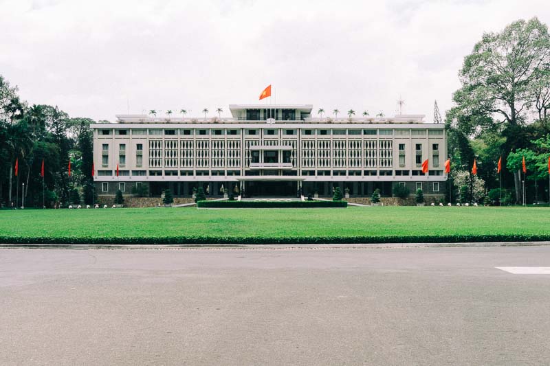 An official communist building in Saigon Vietnam